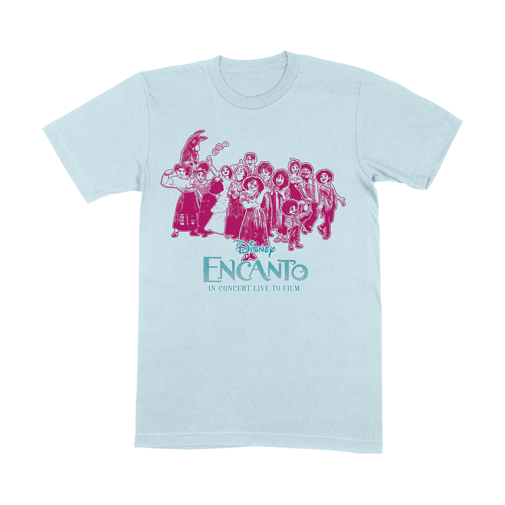 Disney Encanto - Live In Concert - Sky Blue 'Stamp' Kids T-Shirt