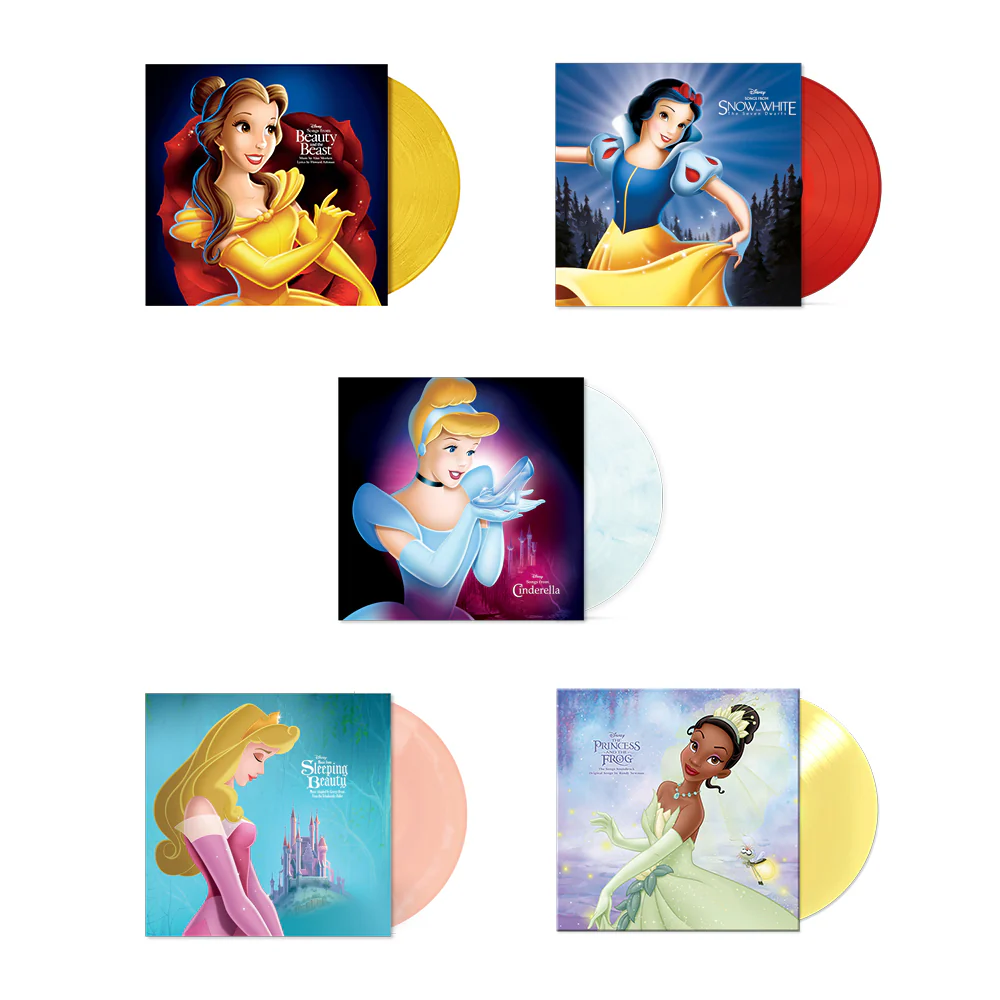 Disney Princess Coloured Vinyl Bundle
